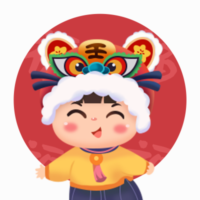 过年趣味可爱祝福喜庆头像 模板ID:27320