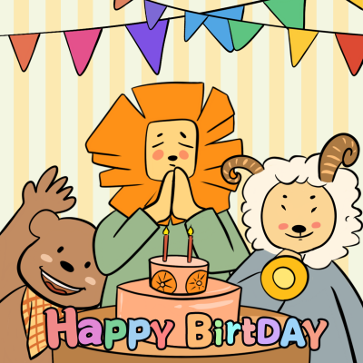 生日快乐祝福趣味可爱头像 模板ID：27310