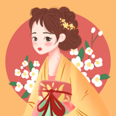 汉服美少女古典手绘头像 模板ID:27302