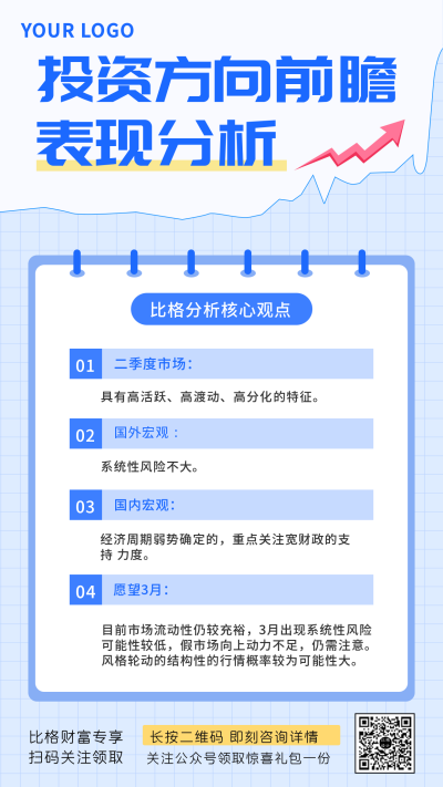 简约商务股票理财投资指南证券信息攻略手机海报 模板ID：28896