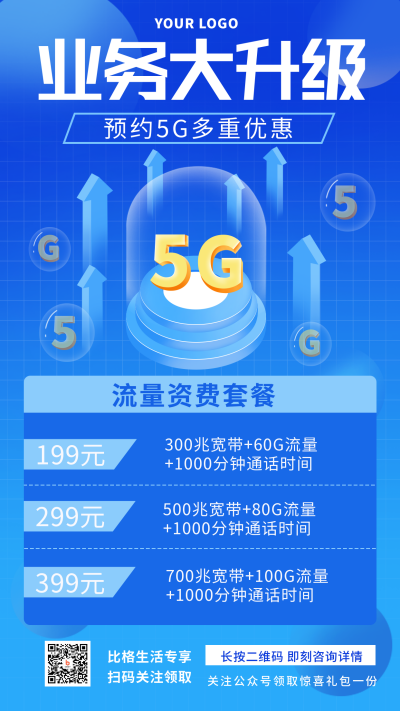 互联网五G时代科技手机海报 模板ID:29749