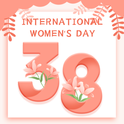 企业公司妇女节员工关怀祝福贺卡方形海报 模板ID:30007