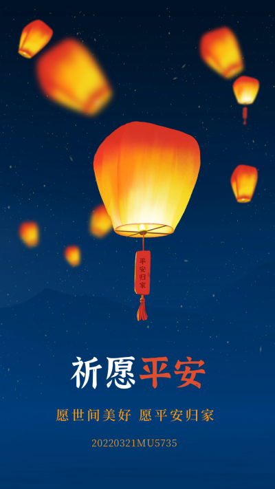 祈福祈愿平安归家奇迹飞机手机海报 模板ID:31183