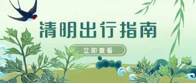 清明节出行指南公众号首图 模板ID:31313