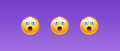 震惊瞪眼emoji表情三连公众号封面首图 模板ID：33937