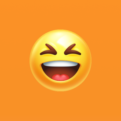 橙色开心emoji表情公众号封面次图 模板ID：33934