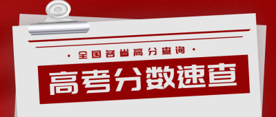 中高考查分注意事项封面首图 模板ID：35510