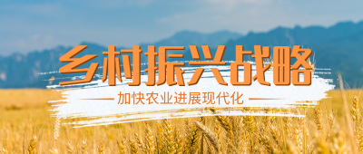 乡村振兴战略公众号封面首图 模板ID：35708
