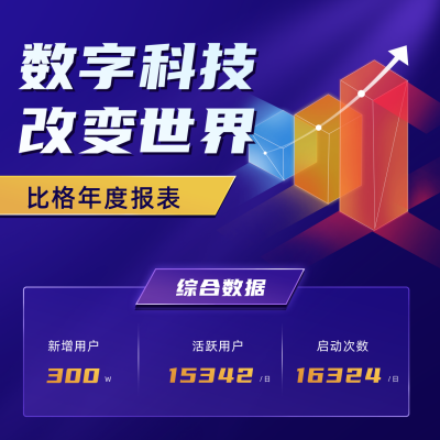 年中总结数据报表汇报方形海报 模板ID：36081