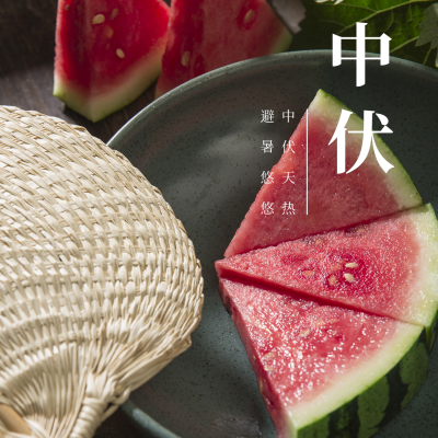 初伏中伏末伏三伏天方形海报 模板ID：36238