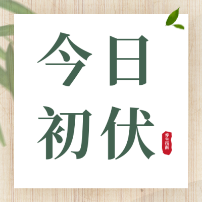 三伏天美食养生知识科普指南公众号封面次图 模板ID:36259