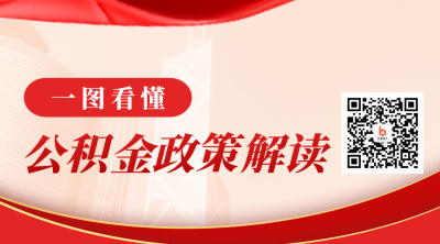 一图看懂公积金政策解读政务热点新闻二维码 模板ID：36456