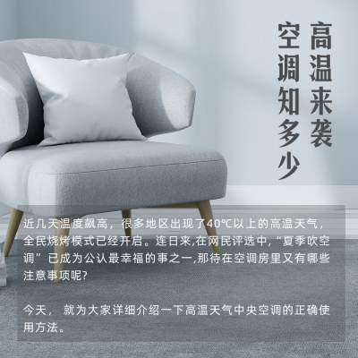 夏季空调使用方法介绍方形海报 模板ID：36804