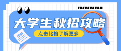 大学校招趣味宣传活动封面首图 模板ID:39762