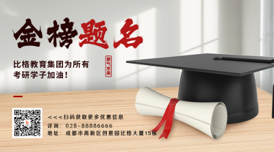 考研培训教育宣传二维码 模板ID:42433