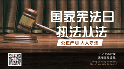宪法科普宣传二维码 模板ID:42441