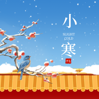 小寒节气公众号封面次图 模板ID：44213