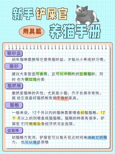 蓝色手绘风宠物宣传小红书封面 模板ID：48413