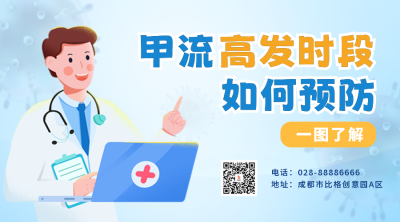 流感注意事项宣传二维码 模板ID：49026