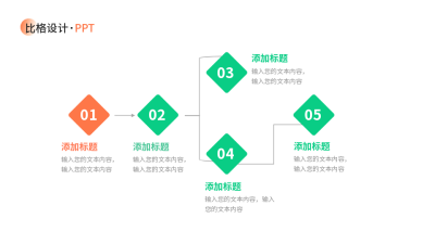 逻辑关系图PPT单页 模板ID：53295