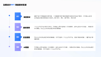 通用四项并列关系排版PPT单页 模板ID：53996