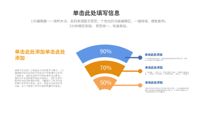 流程彩色系列三PPT单页 模板ID：54077