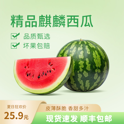 夏日西瓜促销商品主图 模板ID:54689