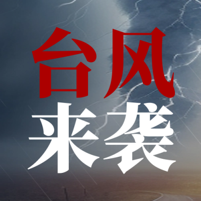 台风最新消息预警通知封面次图 模板ID：55606