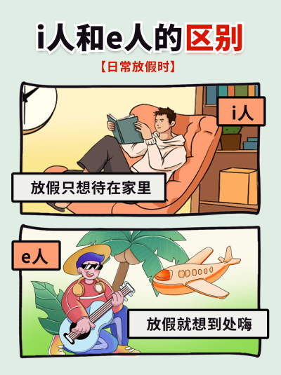 性格测试对比小红书封面 模板ID:58698