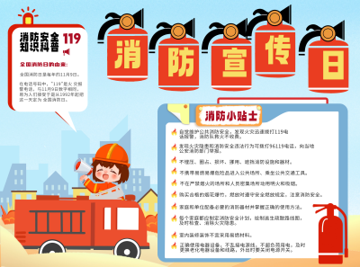 消防安全宣传手抄报 模板ID:59610