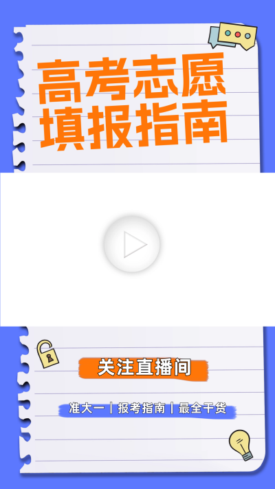 高考志愿填报指南视频边框 模板ID:60068