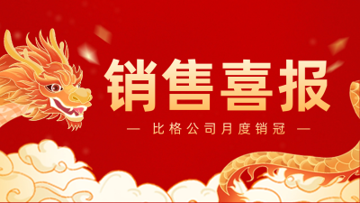 龙年喜庆表彰销售喜报公众号新图文封面图 模板ID：61789