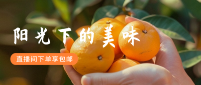农产品助农直播实景公众号首图 模板ID：63518