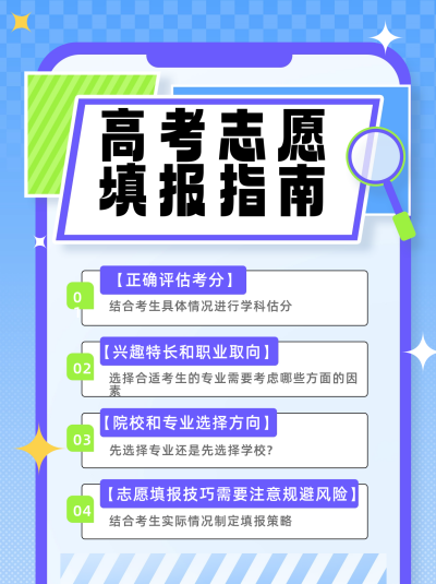 高考填报志愿小红书封面 模板ID:67356