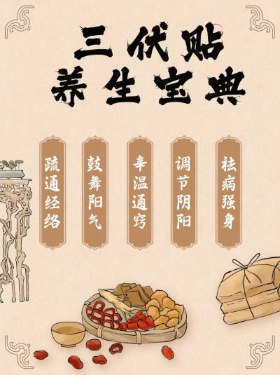 三伏养生宝典宣传小红书封面 模板ID：67260