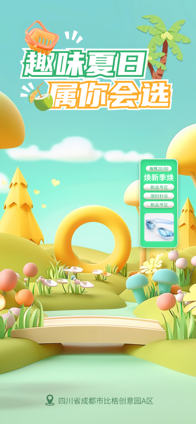 电商购物优惠促销直播背景 模板ID:67519