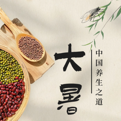 大暑节气养生食物公众号封面次图 模板ID：68401