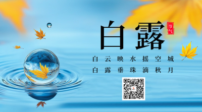 白露节气祝福二维码 模板ID：69738