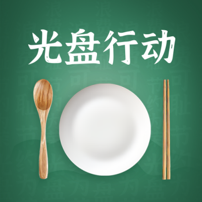 光盘节约粮食公益封面次图 模板ID：70973