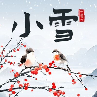 小雪节气祝福宣传公众号次图 模板ID：71928