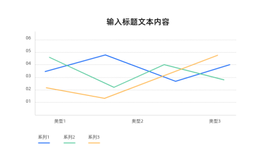 折线图表PPT单页 模板ID：72036