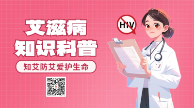 世界艾滋病日知识科普预防二维码 模板ID：72216