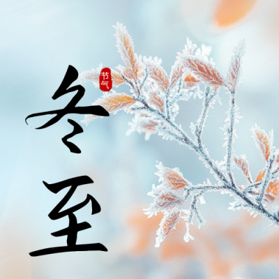 文艺冬至节气雪景公众号次图 模板ID：73150