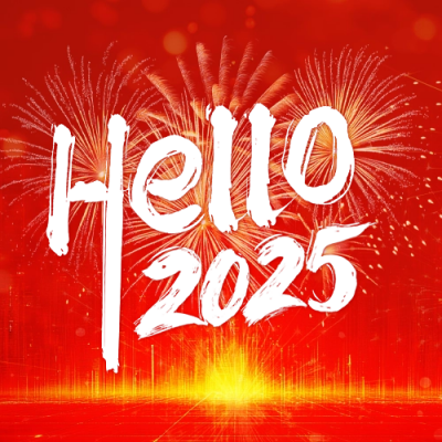 新年祝福红色大气公众号次图 模板ID：73585
