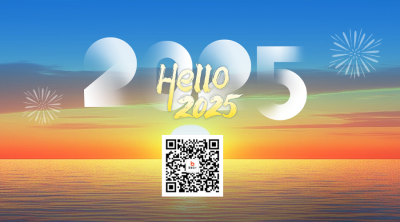 一月你好实景问候日签二维码 模板ID：73563