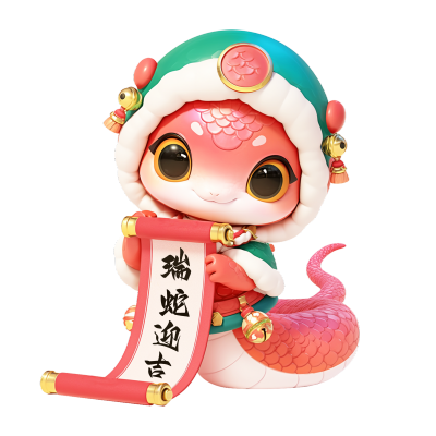 瑞蛇迎吉蛇年表情包 模板ID:74587