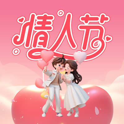 情人节祝福宣传公众号次图 模板ID：75559