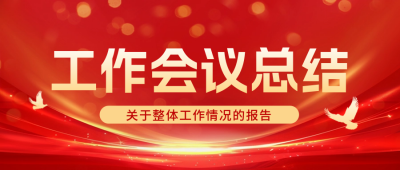 政务工作会议总结报告简约鸽子封面首图 模板ID：75693