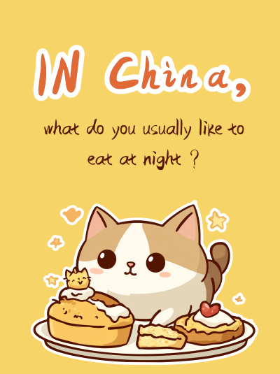 手绘可爱猫咪美食热点小红书封面 模板ID:75739