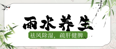 传统雨水节气养生公众号首图 模板ID：75763